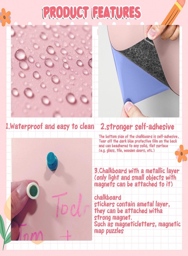 ملصق جداري مغناطيسي للأطفال، سبورة مغناطيسية سميكة مطورة للجدران، مناسبة لتزيين المنزل وورق الجدران وغرفة ألعاب الأطفال والمدرسة (أزرق، 16 × 40 بوصة) - Image 3